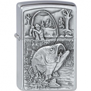 Zippo Bass Fishing Emblem